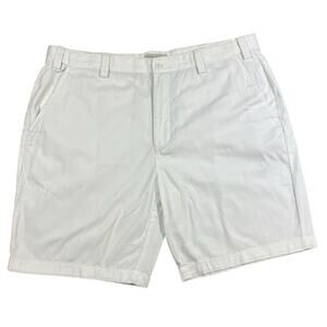 Island Republic Men’s 100% Cotton Chino White Casual Vacation Shorts Size 40